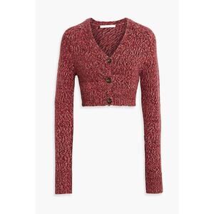 Helmut Lang 'Cropped' Red Knitted Cardigan Size S
